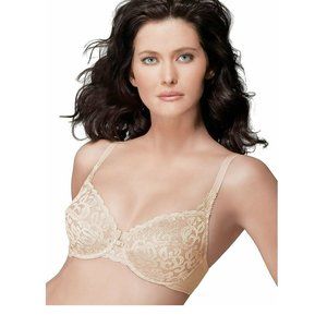 Wacoal Arabesque Embroidered Bra, 34DD, Sand